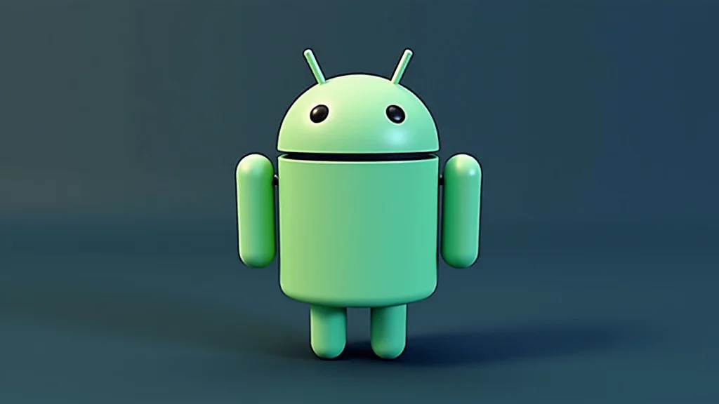 Create Your First Android App Today This image shows a person working on a laptop, with Android app code visible on screen.