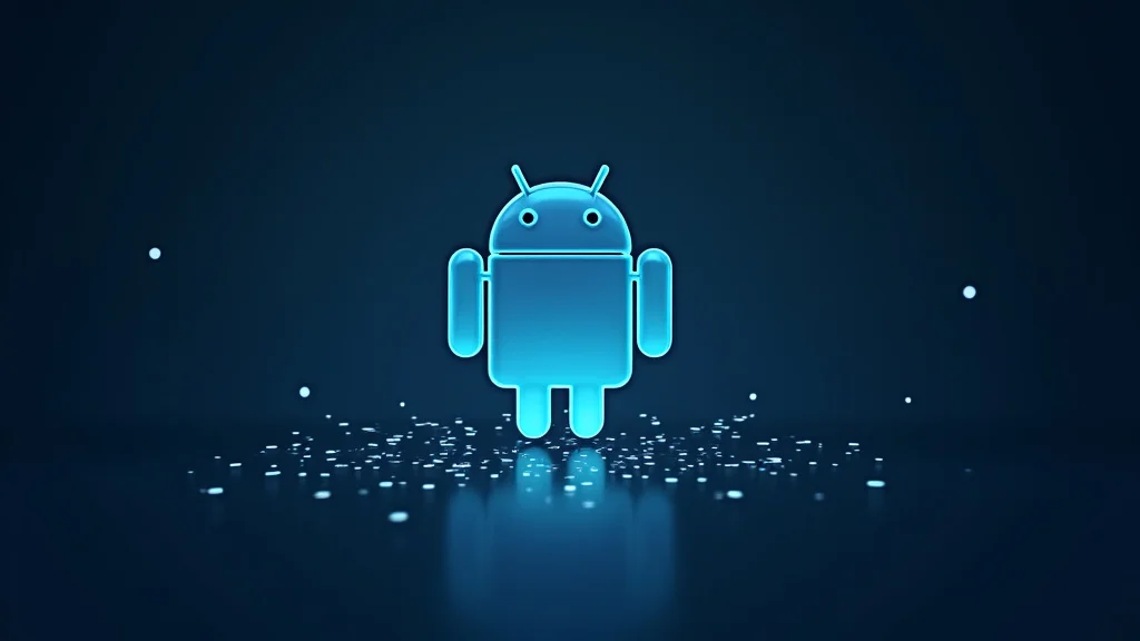 This image shows a vibrant screen with code and icons, illustrating Demystifying Android App Software Development.