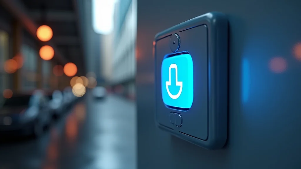 The image shows a smartphone displaying the Master Smart Switch App for easy Android device control.